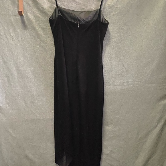 Asymmetrical hem maxi dress velvet vintage y2k 14 - Picture 4 of 7